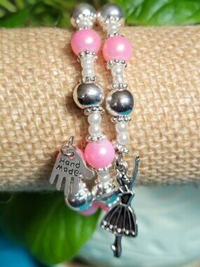 Colorful Multi-Layer Memory Wire Wrist Wraps with Charms